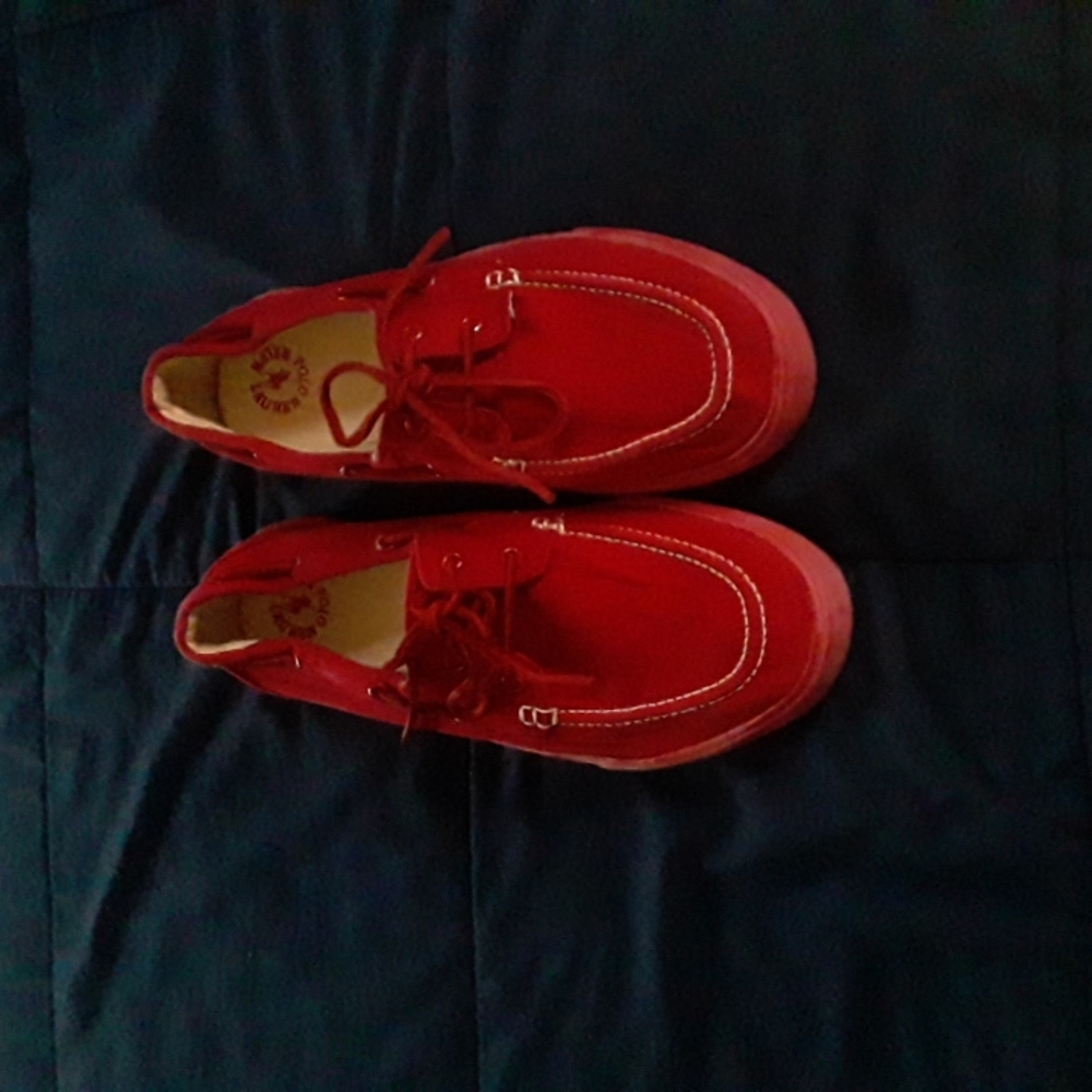 TODAY ON SALE.  Men's Polo Suede Dock Shoes.  Have only been worn once.